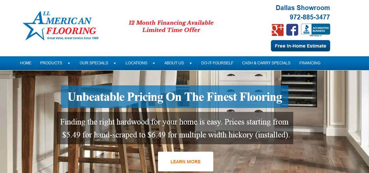 All American Flooring Web Pros Dallas, All American Flooring